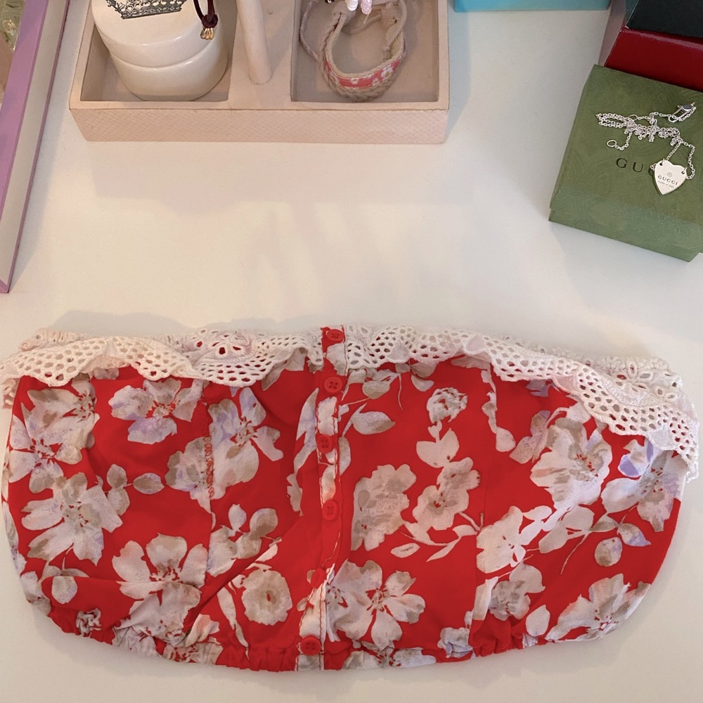 PacSun Floral Bandeau Top